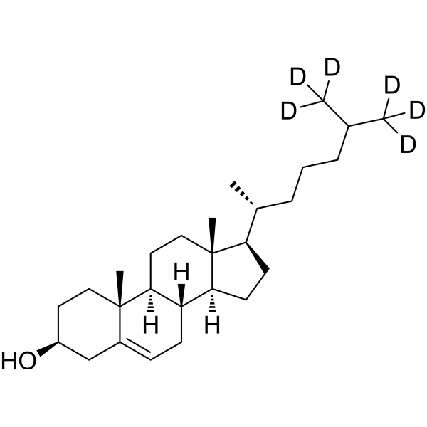 Cholesterol-d<sub>6</sub> Chemical Structure