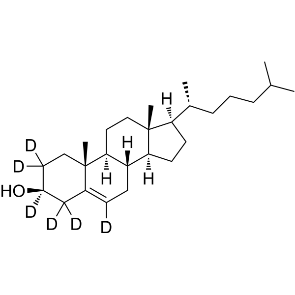 Cholesterol-d<sub>6</sub>-1 Chemical Structure