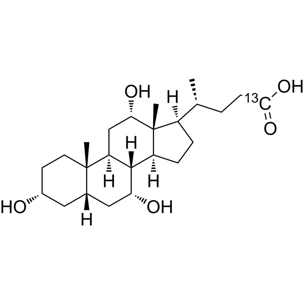 Cholic acid-<sup>13</sup>C Chemical Structure