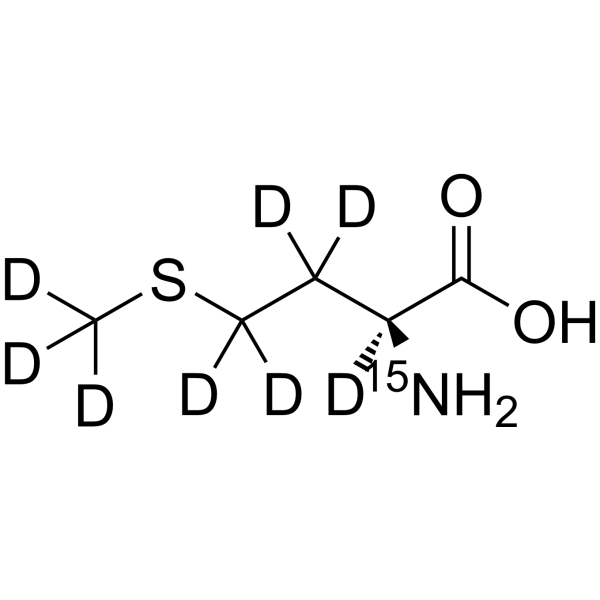 L-Methionine-<sup>15</sup>N,d<sub>8</sub> Chemical Structure