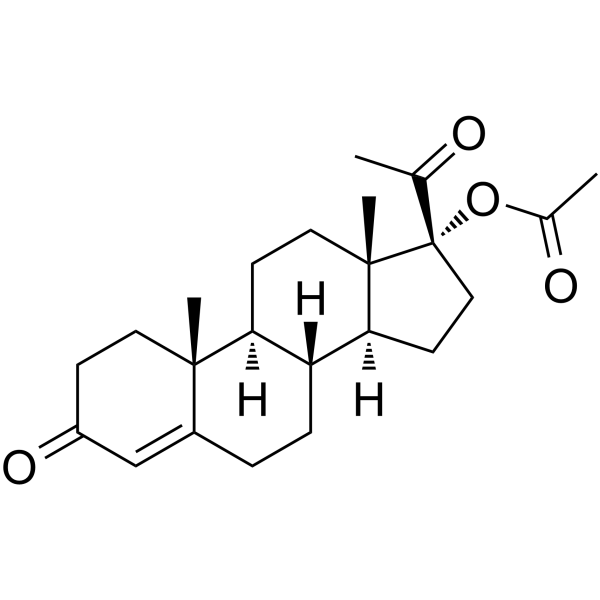 17α-Hydroxyprogesterone acetate Chemical Structure