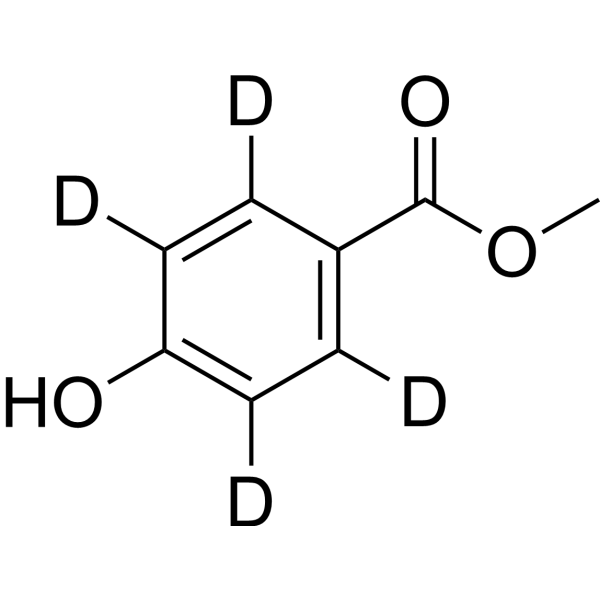 Methyl paraben-d<sub>4</sub> Chemical Structure