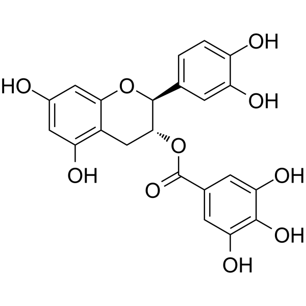(-)-Catechin gallate Chemical Structure