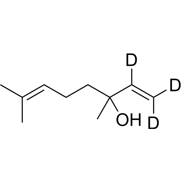 Linalool-d<sub>3</sub> Chemical Structure