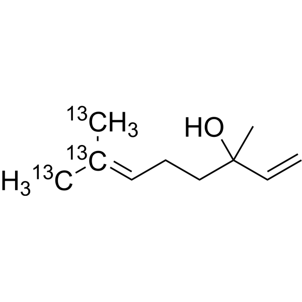 Linalool-<sup>13</sup>C<sub>3</sub> Chemical Structure