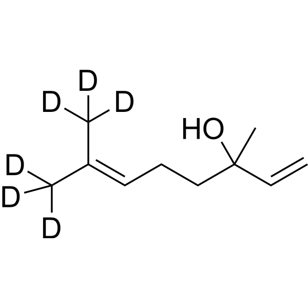 Linalool-d<sub>6</sub> Chemical Structure