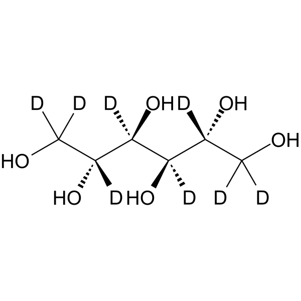 D-Mannitol-d<sub>8</sub> Chemical Structure
