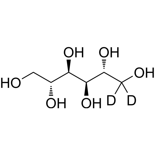 D-Mannitol-d<sub>2</sub> Chemical Structure