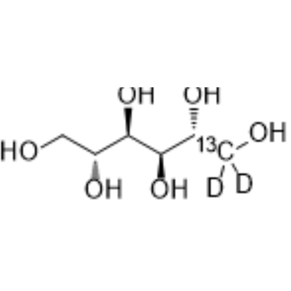 D-Mannitol-13C,d2 Chemical Structure