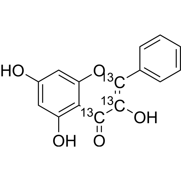 Galangin-13C3 Chemical Structure