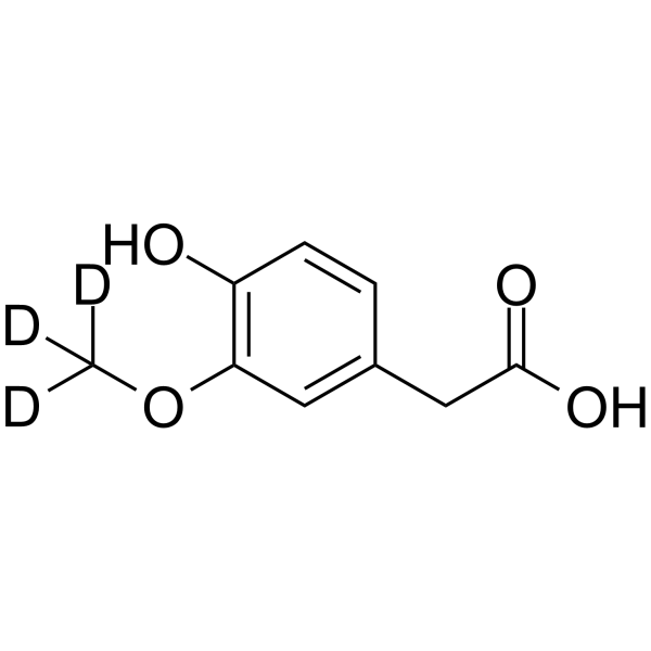 Homovanillic acid-d<sub>3</sub> Chemical Structure