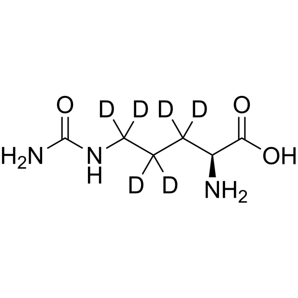 L-Citrulline-d<sub>6</sub> Chemical Structure
