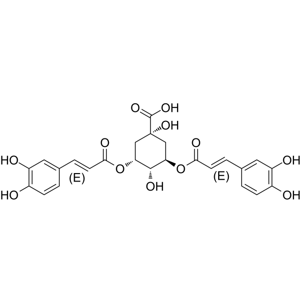 3,5-O-Dicaffeoylquinic acid Chemical Structure
