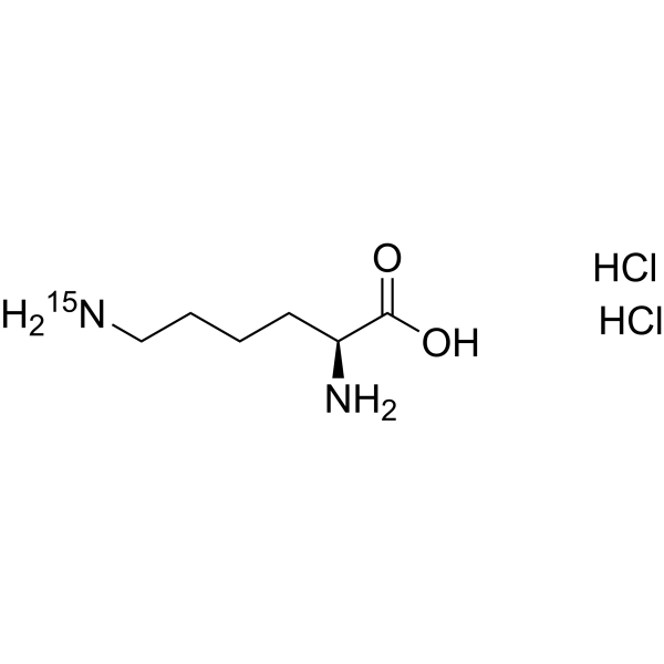 L-Lysine-<sup>15</sup>N-1 dihydrochloride Chemical Structure