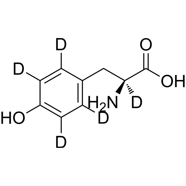 L-Tyrosine-d<sub>5</sub> Chemical Structure