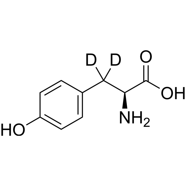 L-Tyrosine-d<sub>2</sub> Chemical Structure