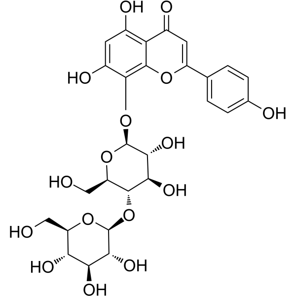 4”-O-Glucosylvitexin Chemical Structure