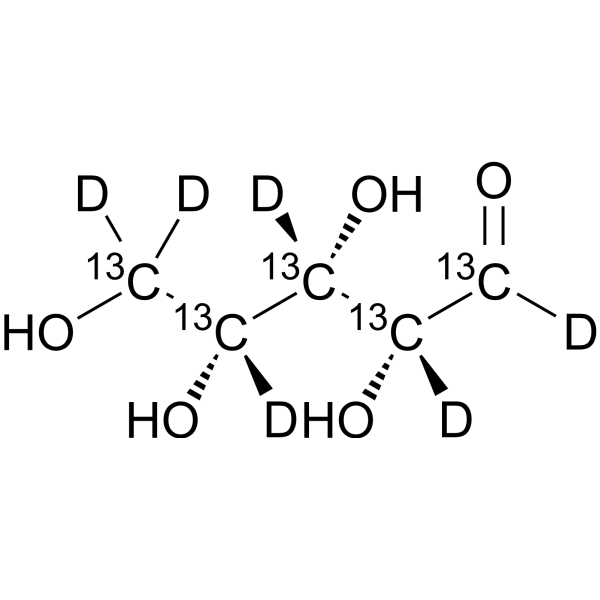 Xylose-13C5,d6 Chemical Structure