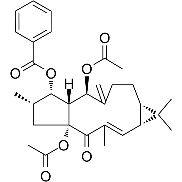 5,15-Diacetyl-3-benzoyllathyrol Chemical Structure