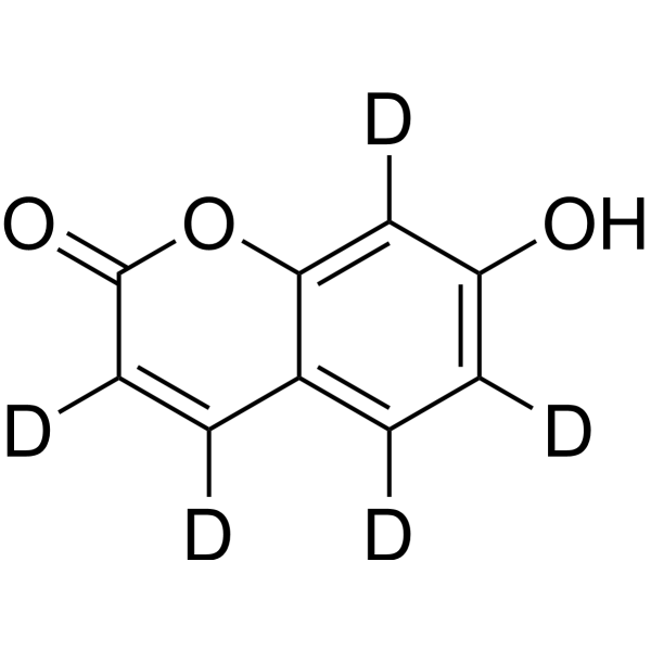Umbelliferone-d<sub>5</sub> Chemical Structure