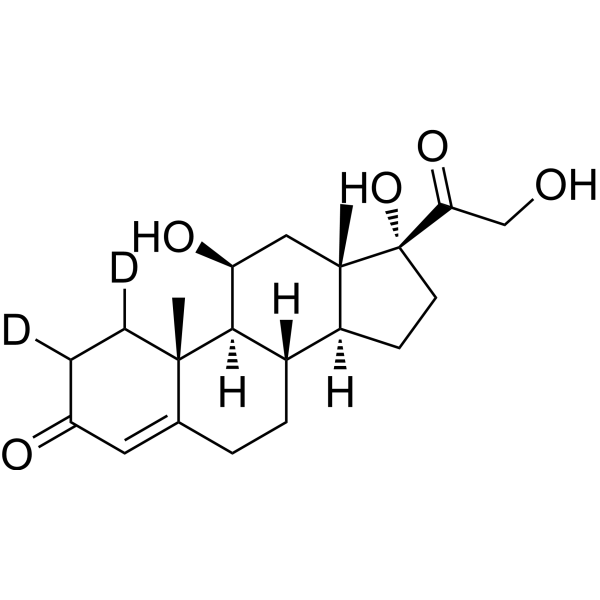 Hydrocortisone-d<sub>2</sub> Chemical Structure