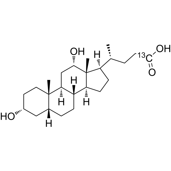 Deoxycholic acid-<sup>13</sup>C Chemical Structure