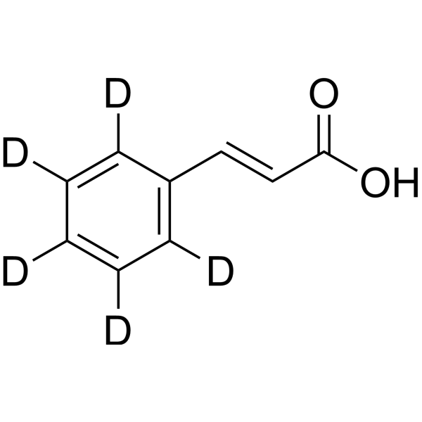 trans-Cinnamic acid-d<sub>5</sub> Chemical Structure