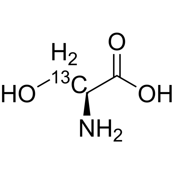 L-Serine-<sup>13</sup>C Chemical Structure