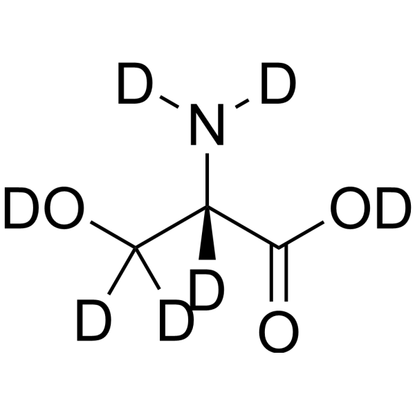 L-Serine-d<sub>7</sub> Chemical Structure