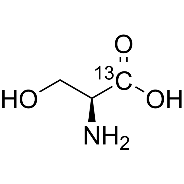 L-Serine-1-<sup>13</sup>C Chemical Structure