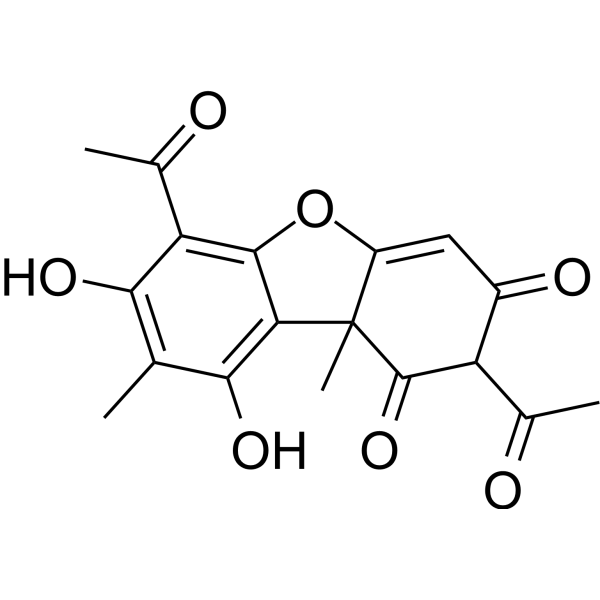 Usnic acid Chemical Structure