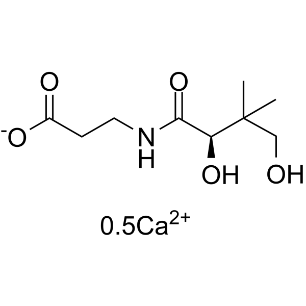 D-Pantothenic acid hemicalcium salt Chemical Structure