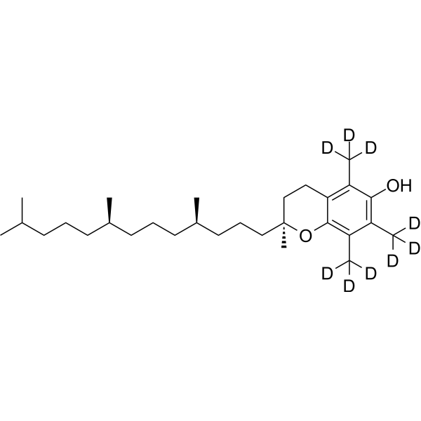 l-α-Tocopherol-d<sub>9</sub> Chemical Structure