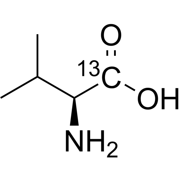 L-Valine-1-<sup>13</sup>C Chemical Structure