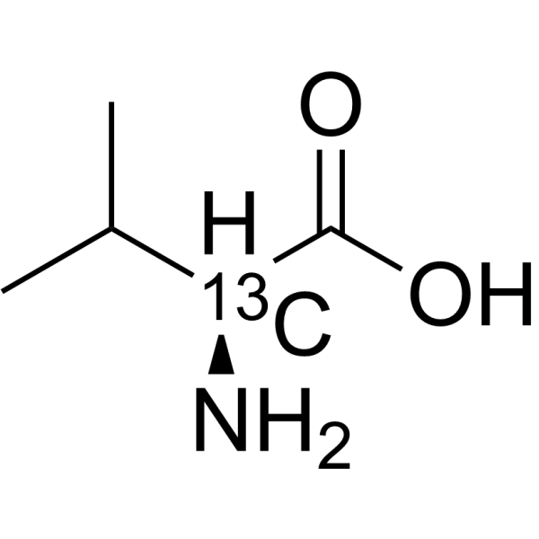 L-Valine-2-<sup>13</sup>C Chemical Structure