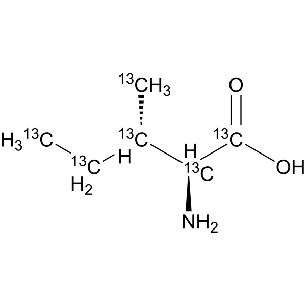 L-Isoleucine-13C6 Chemical Structure