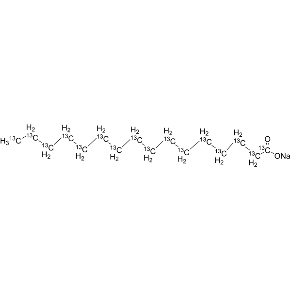 Palmitic acid-13C16 sodium