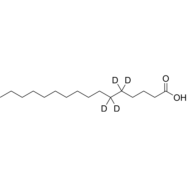 Palmitic acid-d<sub>4</sub>-1 Chemical Structure