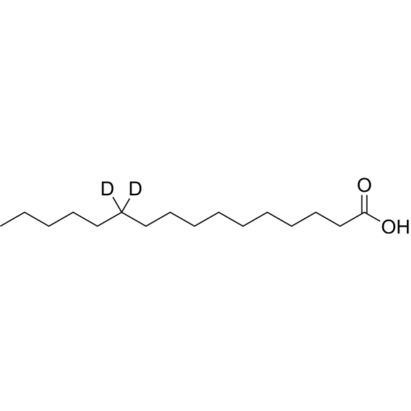 Palmitic acid-d<sub>2</sub>-5 Chemical Structure