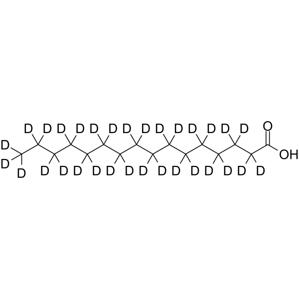 Palmitic acid-d31 Chemical Structure