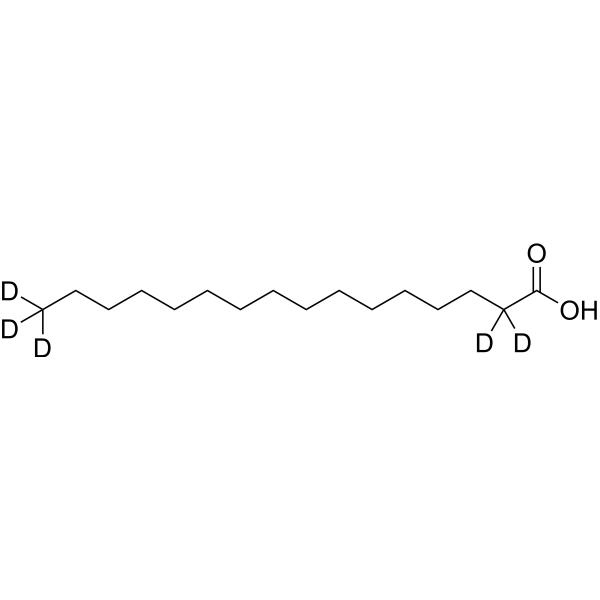 Palmitic acid-d<sub>5</sub> Chemical Structure