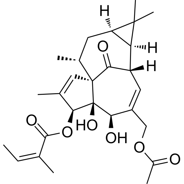 20-O-Acetylingenol-3-angelate Chemical Structure