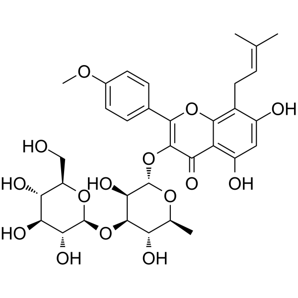 Iso-Sagittatoside A Chemical Structure