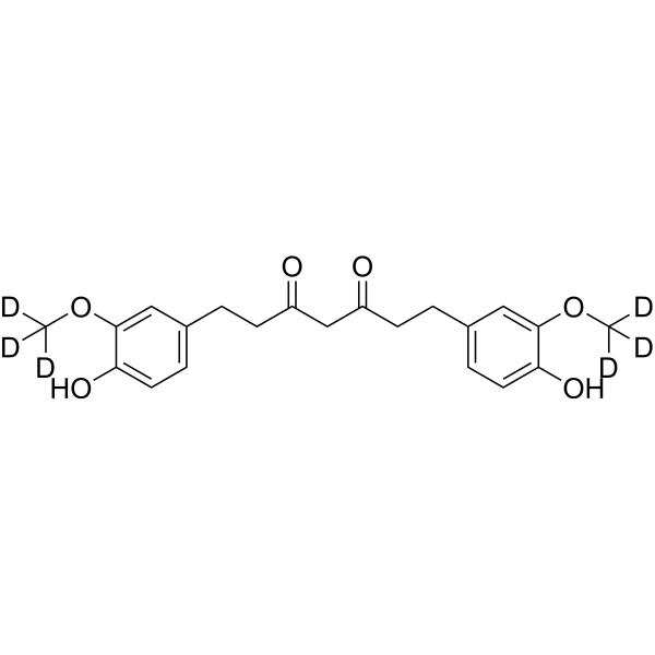 Tetrahydrocurcumin-d<sub>6</sub> Chemical Structure