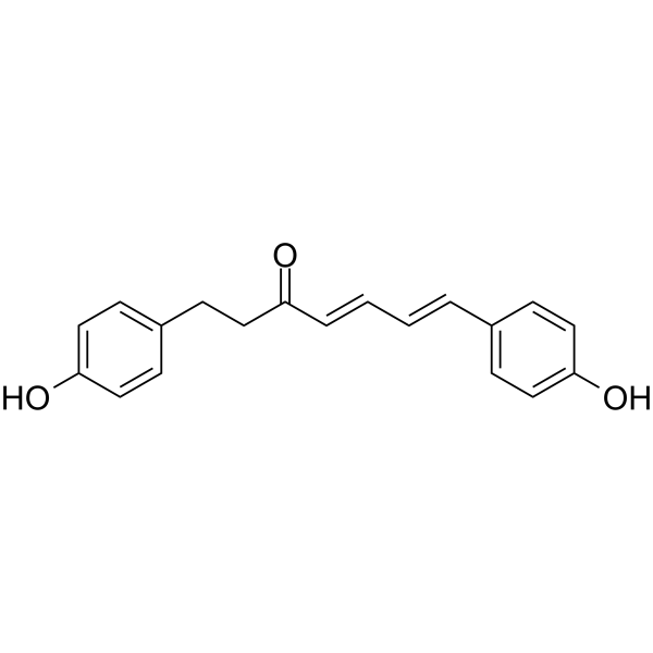1,7-Bis(4-hydroxyphenyl)-hepta-4E,6E-dien-3-one Chemical Structure