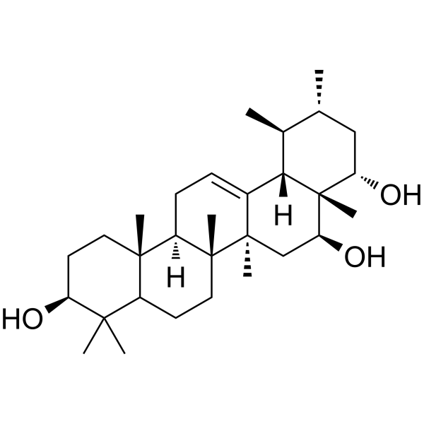 Urs-12-ene-3β,16β,22α-triol Chemical Structure