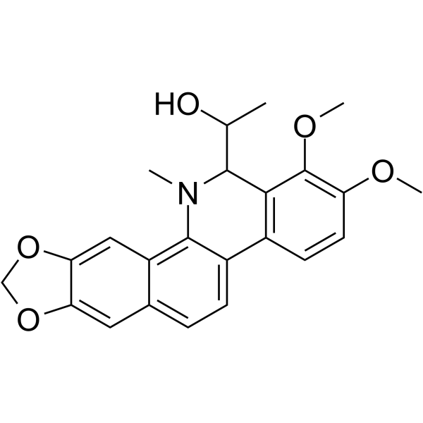 6-(1-Hydroxyethyl)-5,6-dihydrochelerythrine Chemical Structure
