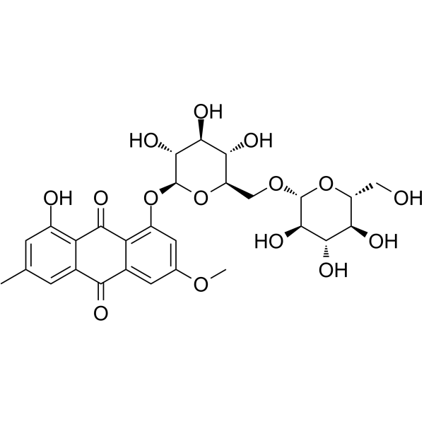 Physcion-8-O-β-gentiobioside Chemical Structure