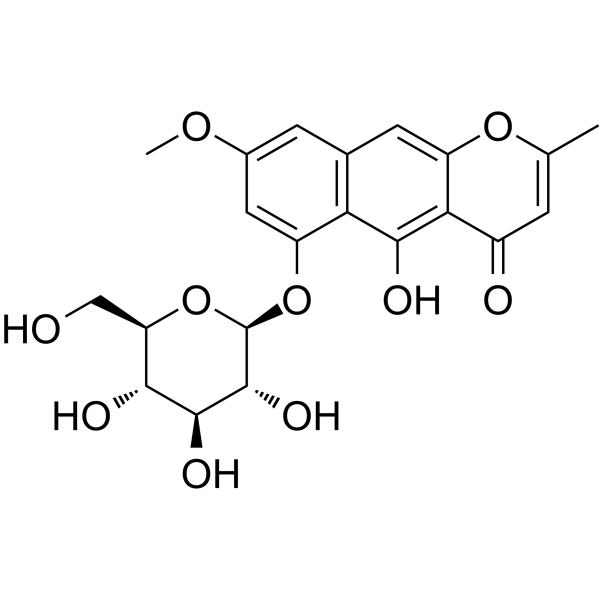 Rubrofusarin 6-O-β-D-glucopyranoside Chemical Structure