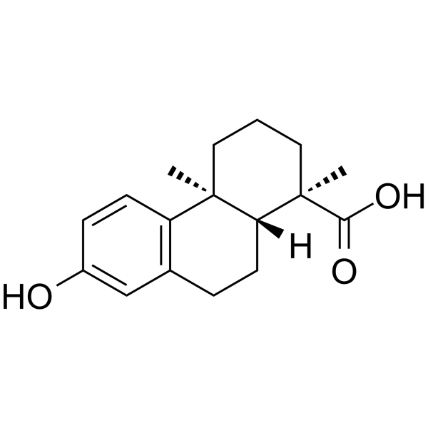 13-Hydroxy-8,11,13-podocarpatriene-18-oic acid Chemical Structure